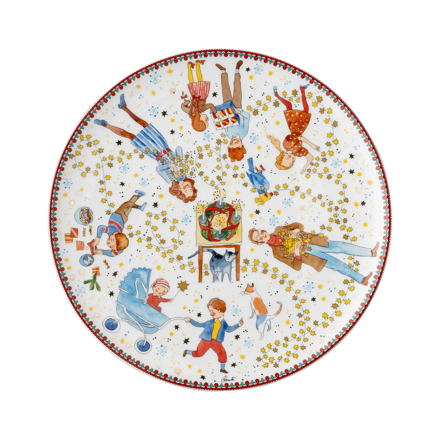 Biscuit plate 28 cm